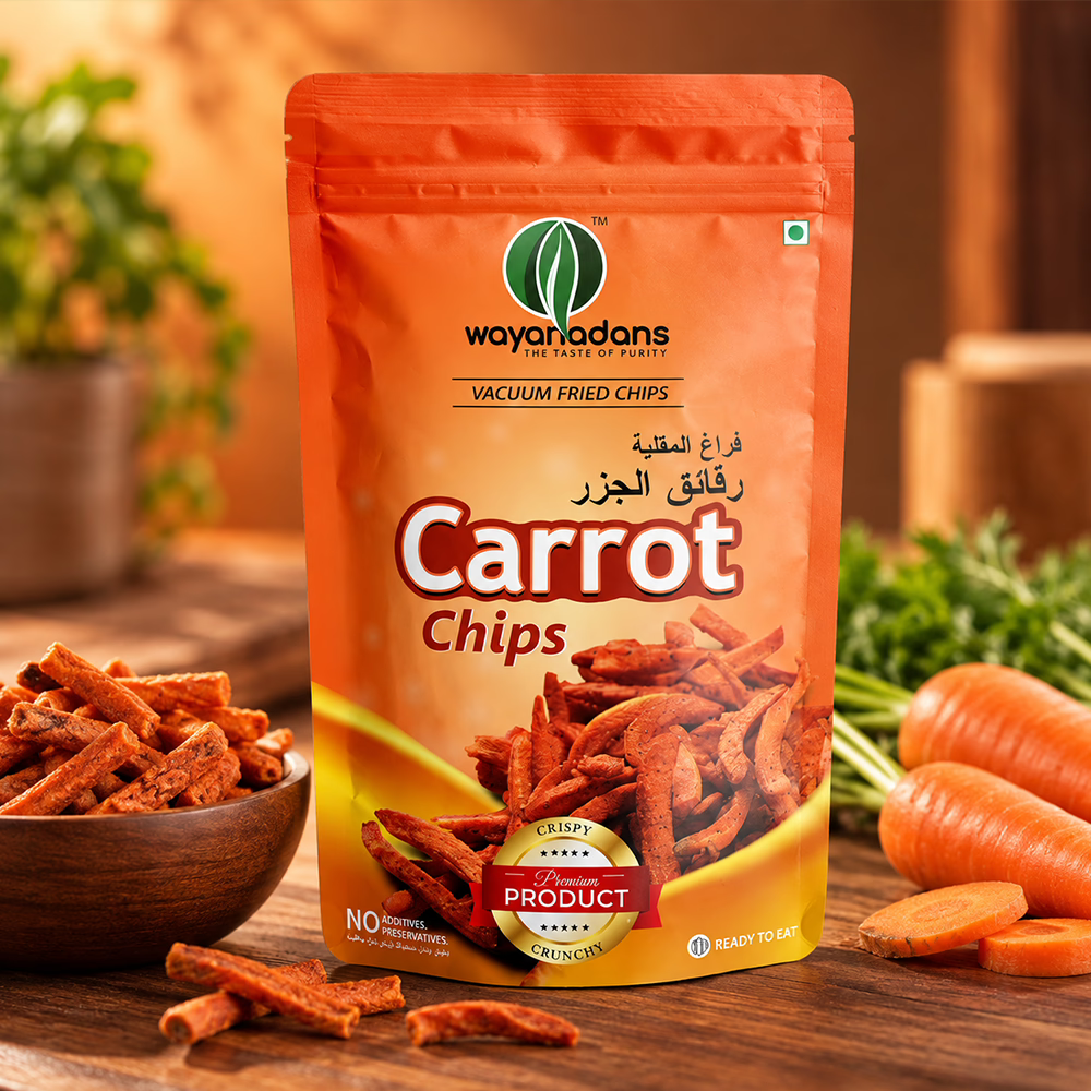 Vacuum fried carrot chips 40g