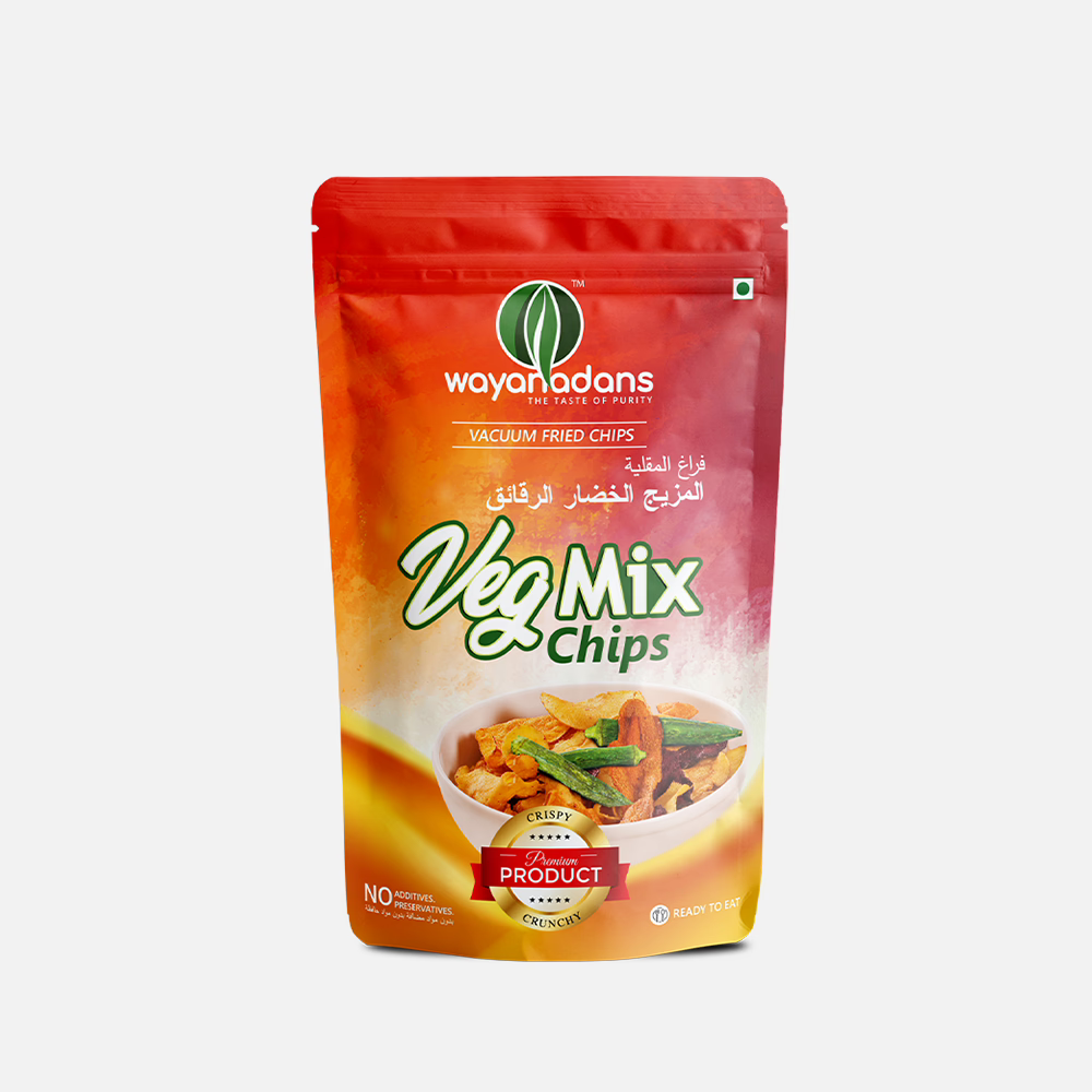 Vacuum fried veg mix chips 40g